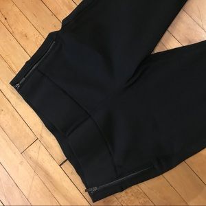 Zara black pants with zippers